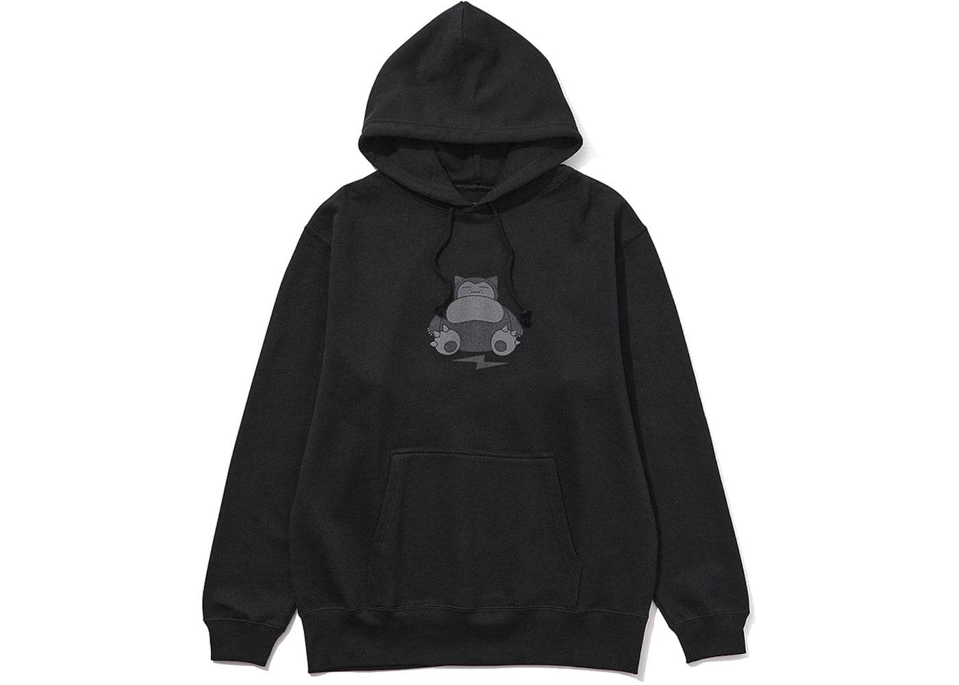 Fragment x Pokemon Snorlax Thunderbolt Project x Sequence Miyashita Park Front Print Hoodie Black