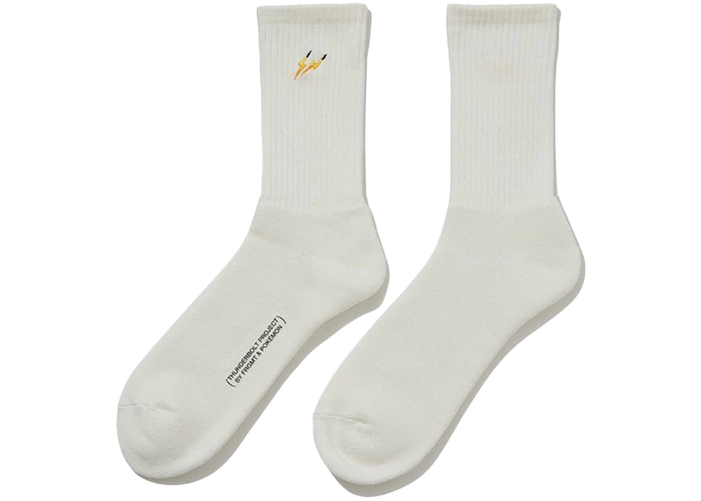 Fragment x Pokemon Thunderbolt Project Pikachu Socks White
