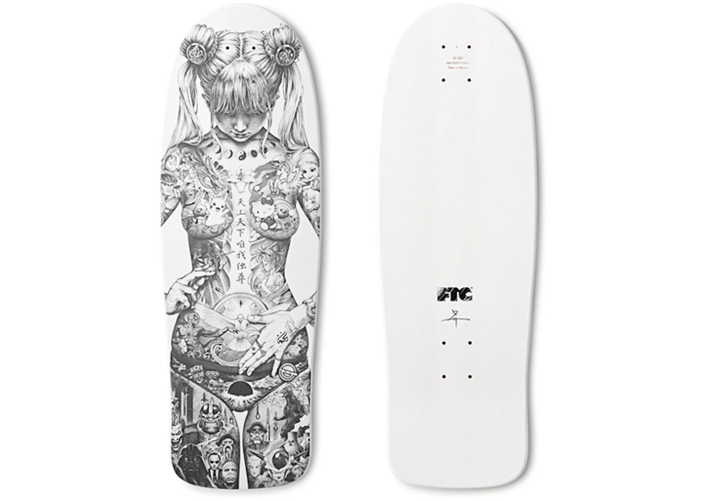 FTC x Shohei Otomo Heisei Mary Skateboard Deck White