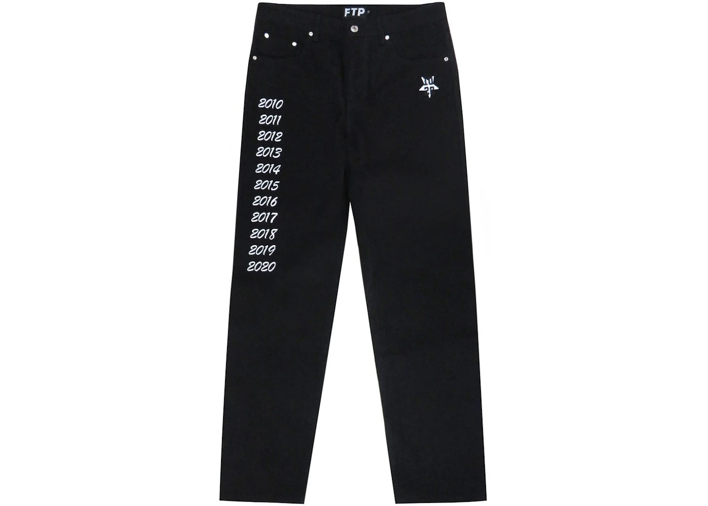 FTP 10 Year Denim Pant Black