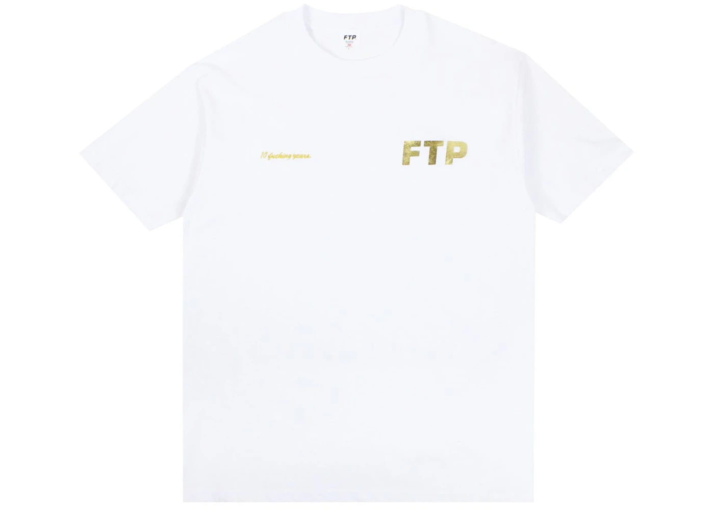 FTP 10 Year Logo Tee White