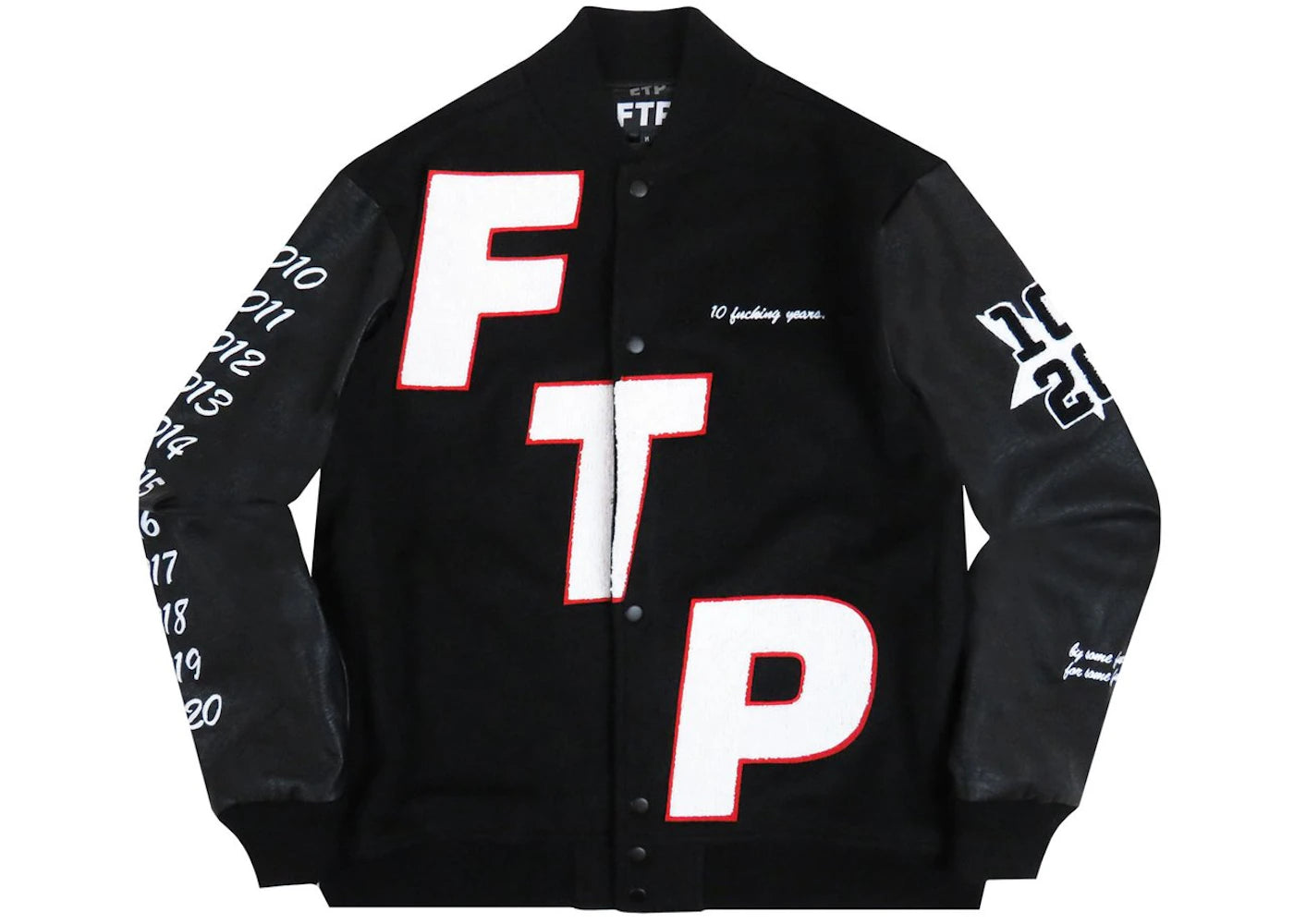 FTP 10 Year Varsity Jacket Black