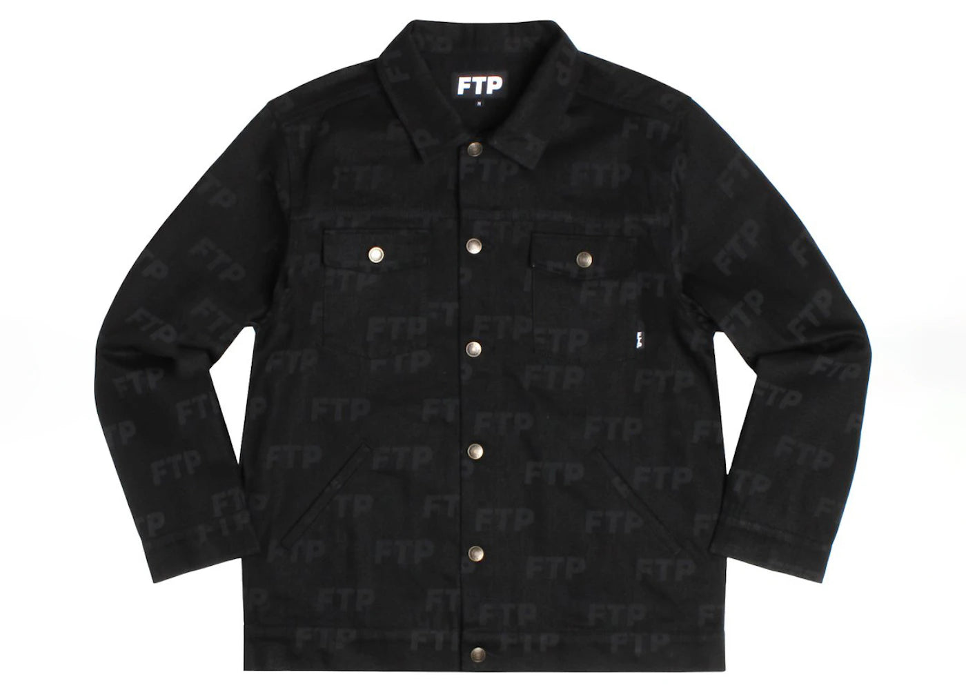 FTP All Over Denim Jacket Black