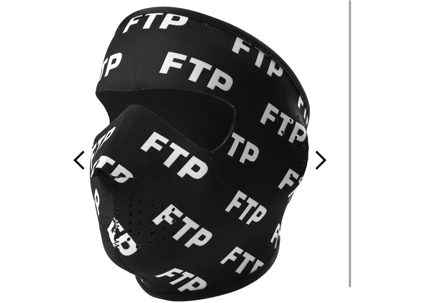 FTP All Over Logo Neoprene Mask Black