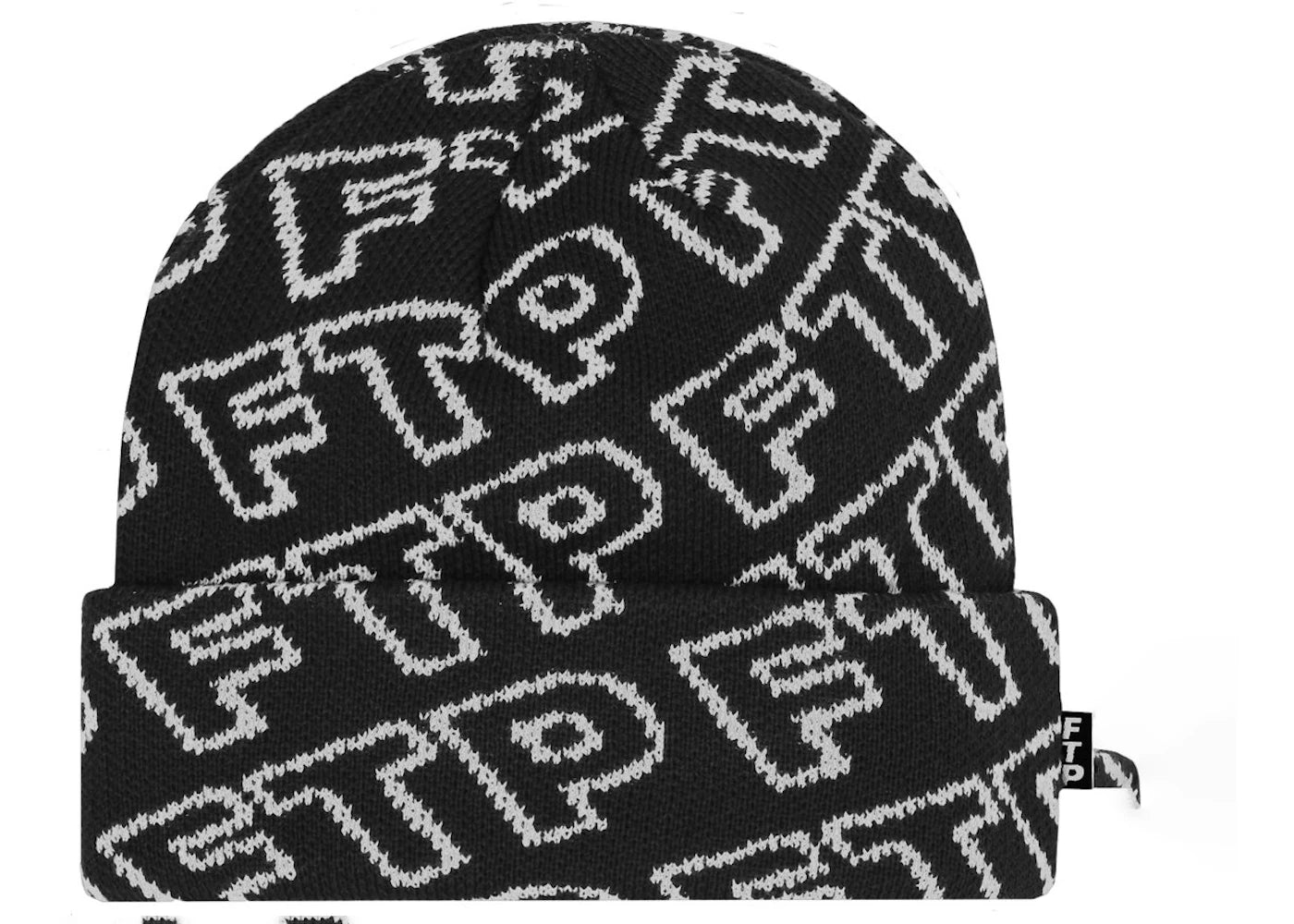 FTP All Over Outline Logo Beanie Black