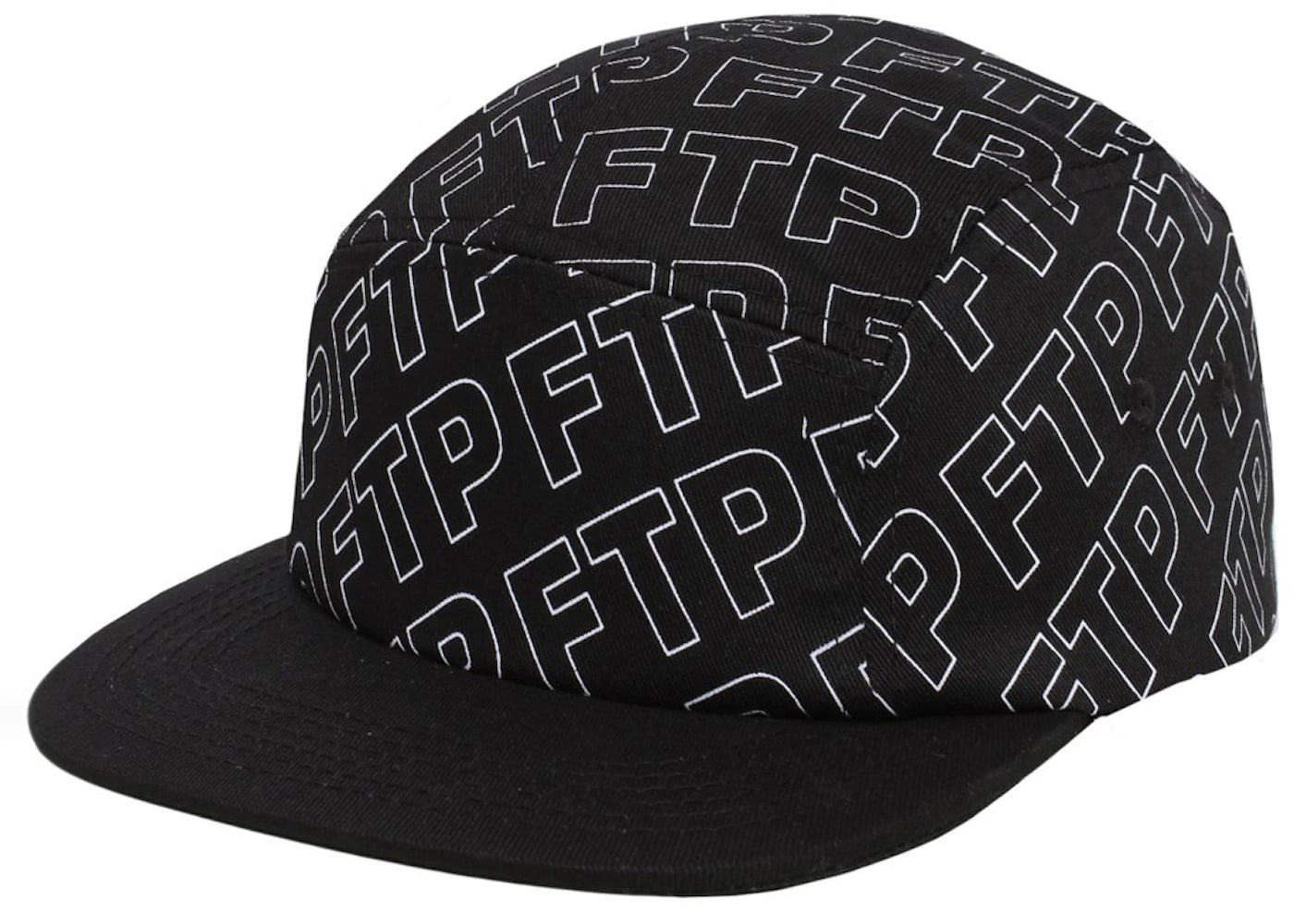 FTP All Over Outline Logo Camp Hat Black