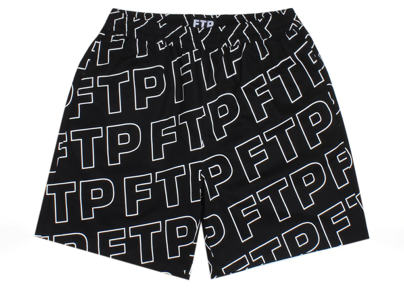 FTP All Over Outline Logo Short Black