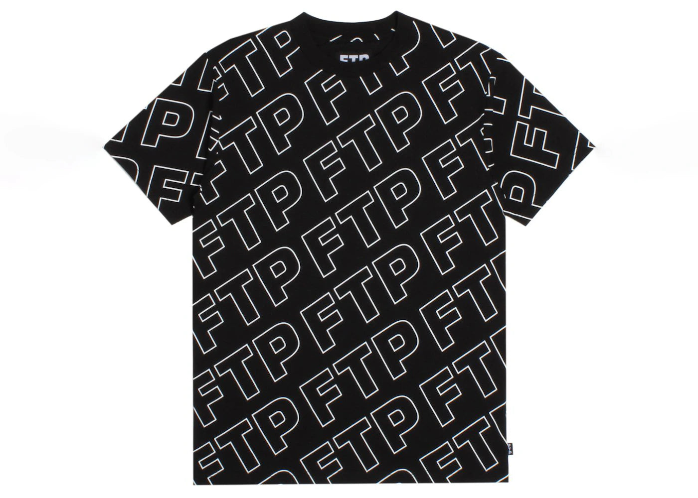 FTP All Over Outline Logo Tee Black