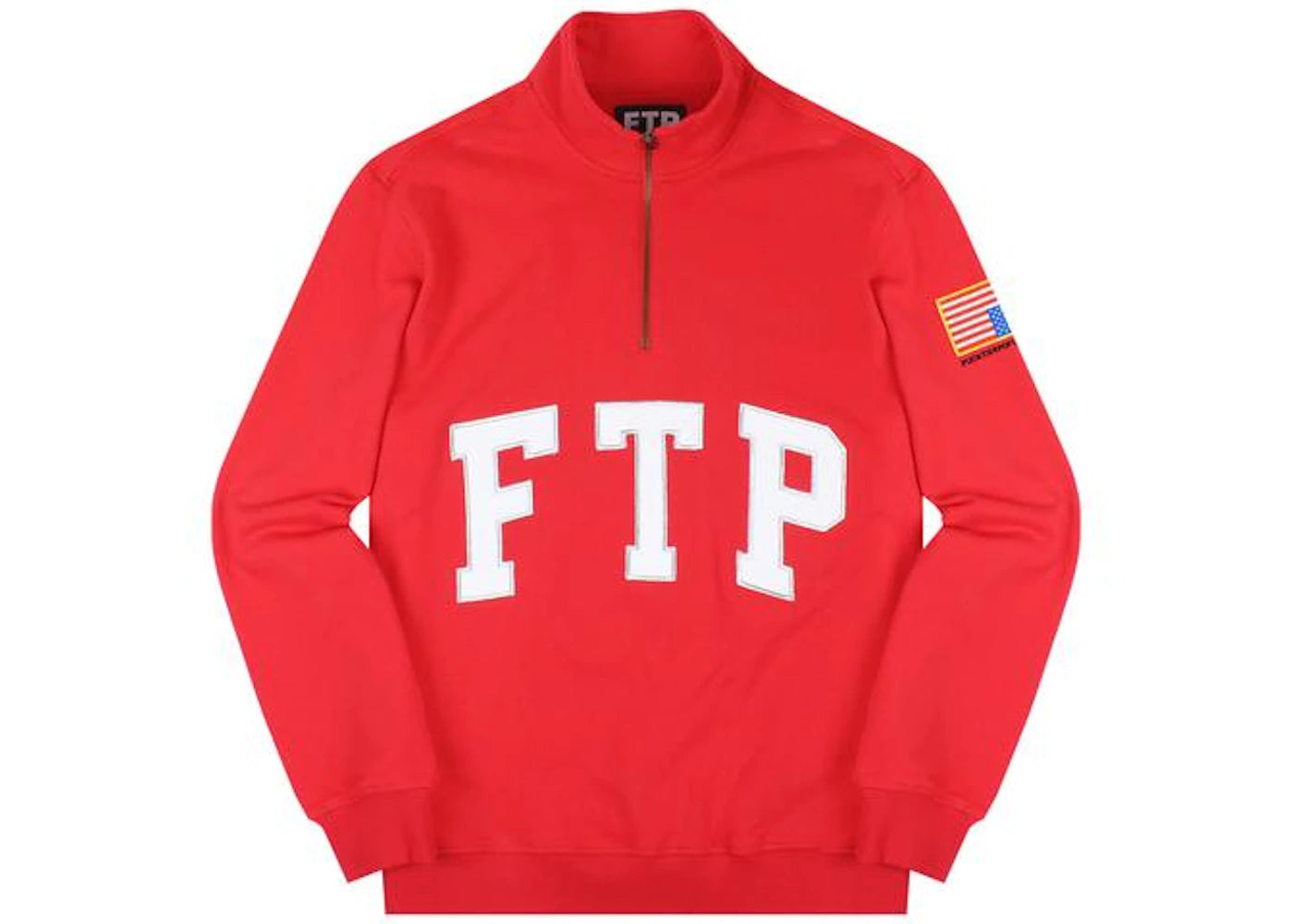 FTP Arch Quarter Zip Jacket Red