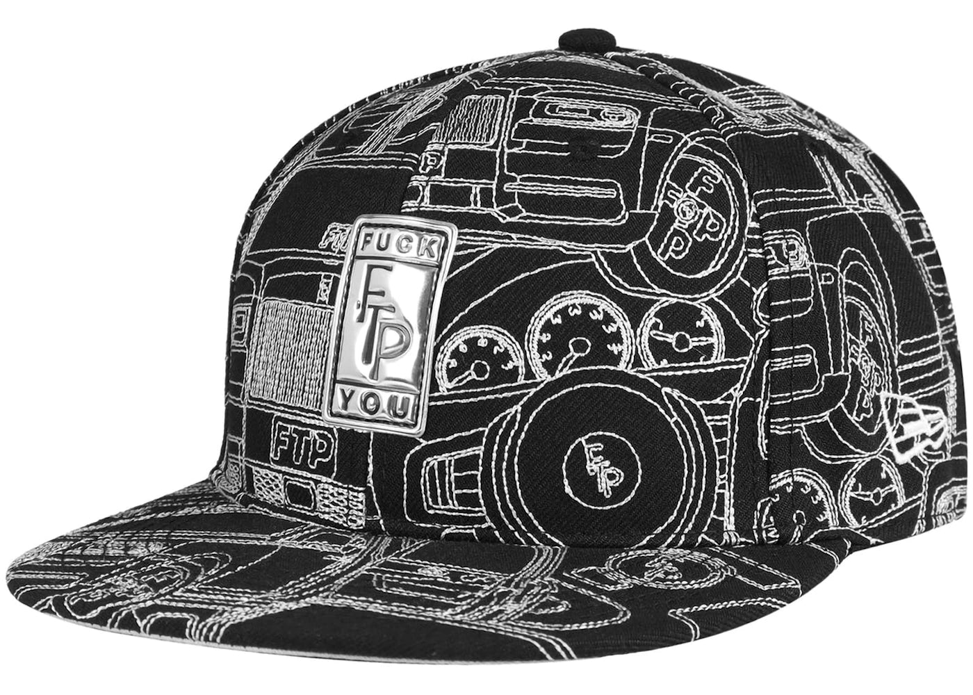 FTP Big Body Fitted Hat Black