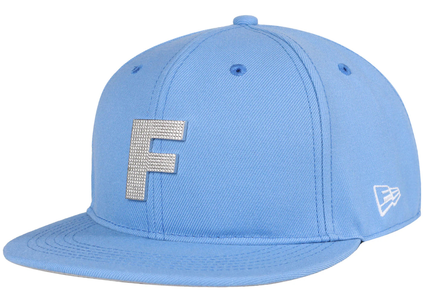 FTP Bling F Logo Fitted Hat Sky Blue