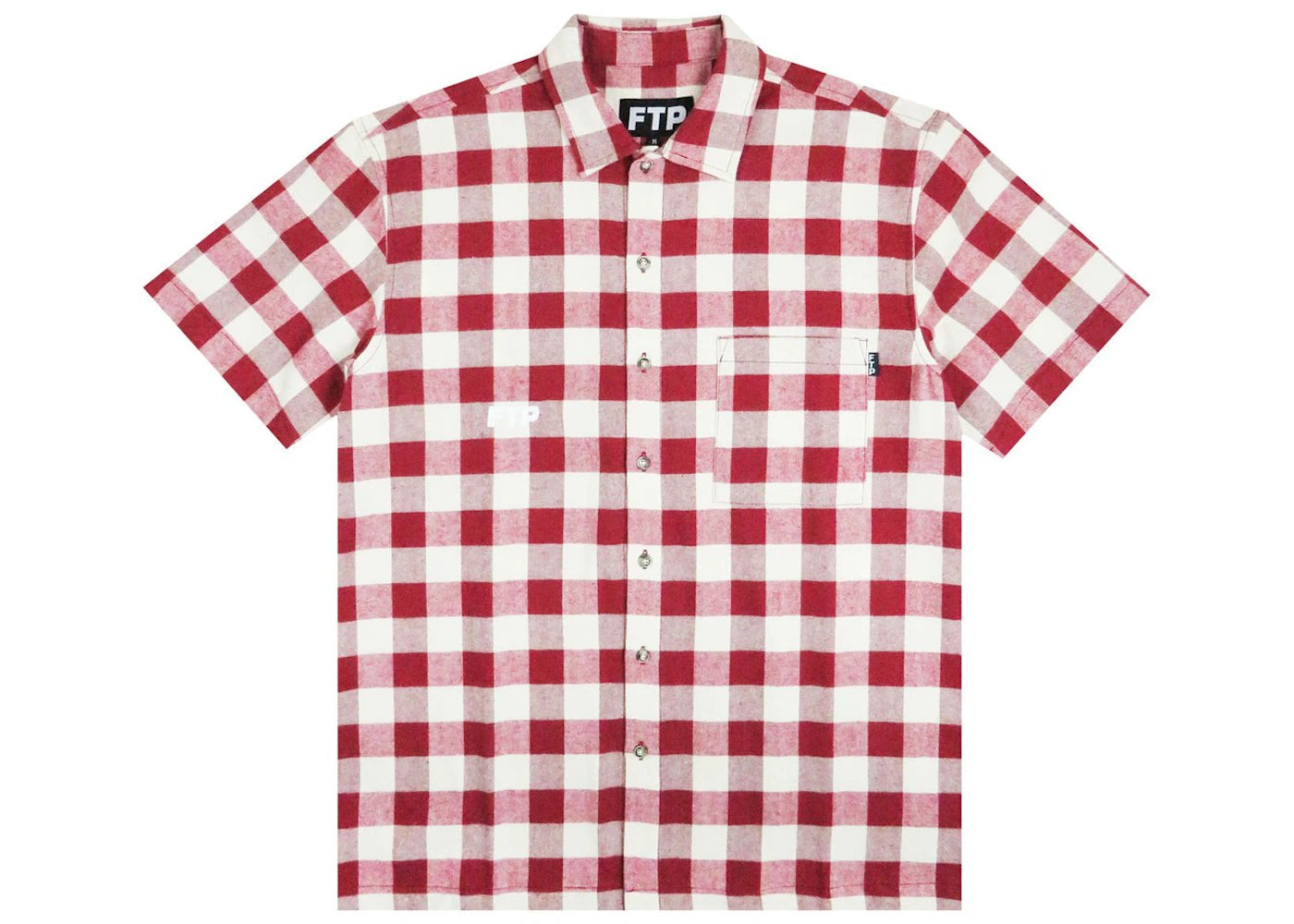 FTP Buffalo Plaid Button Up Red