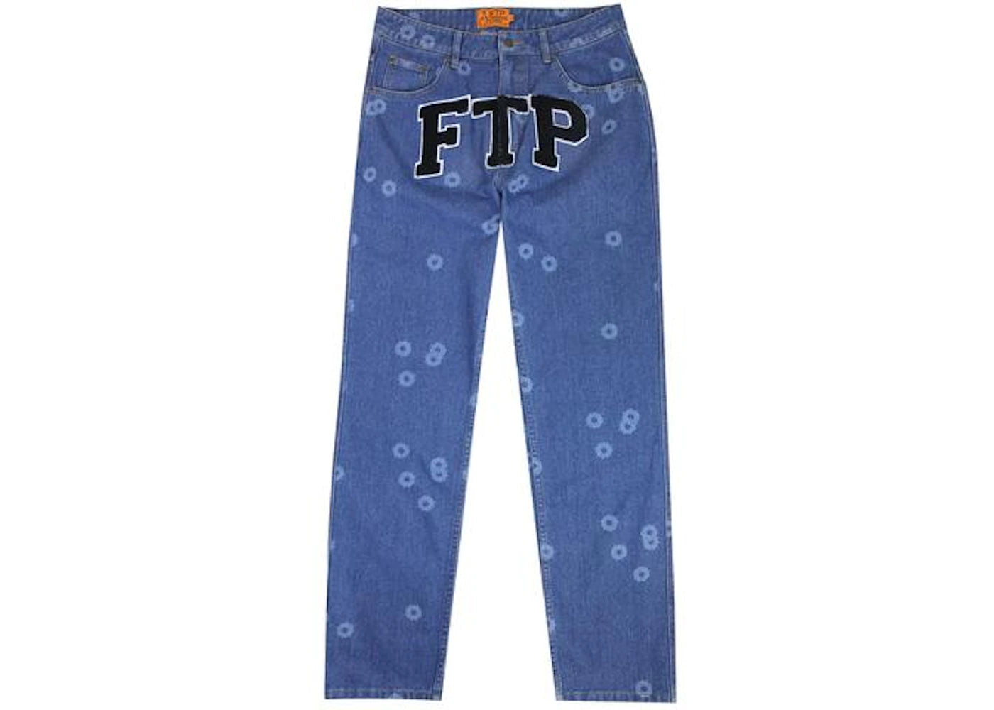 FTP Bullet Hole Denim Pant Washed Indigo