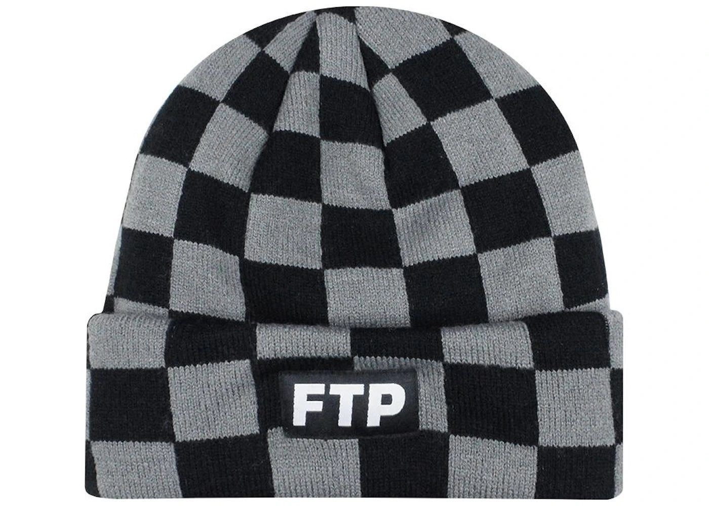 FTP Checkered Logo Beanie Black