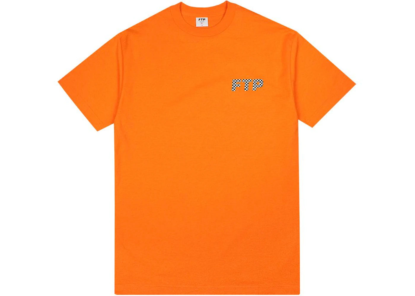 FTP Checkered Logo Tee Orange