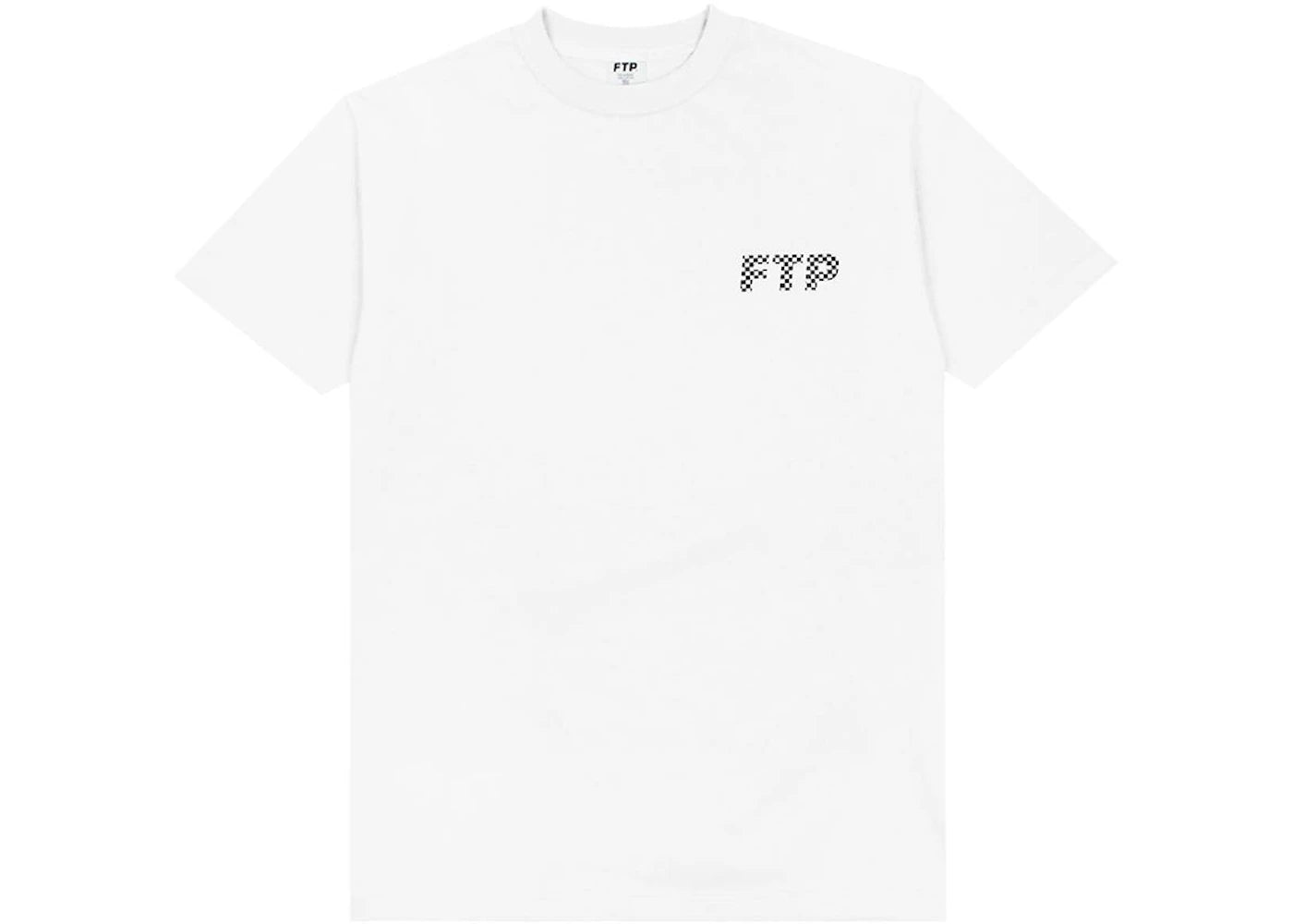 FTP Checkered Logo Tee White
