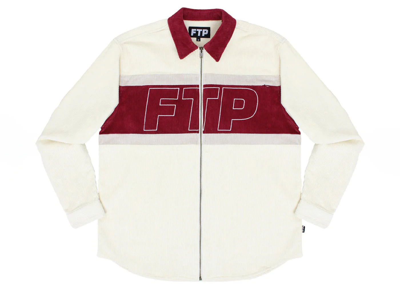 FTP Corduroy Logo Zip Up Cream