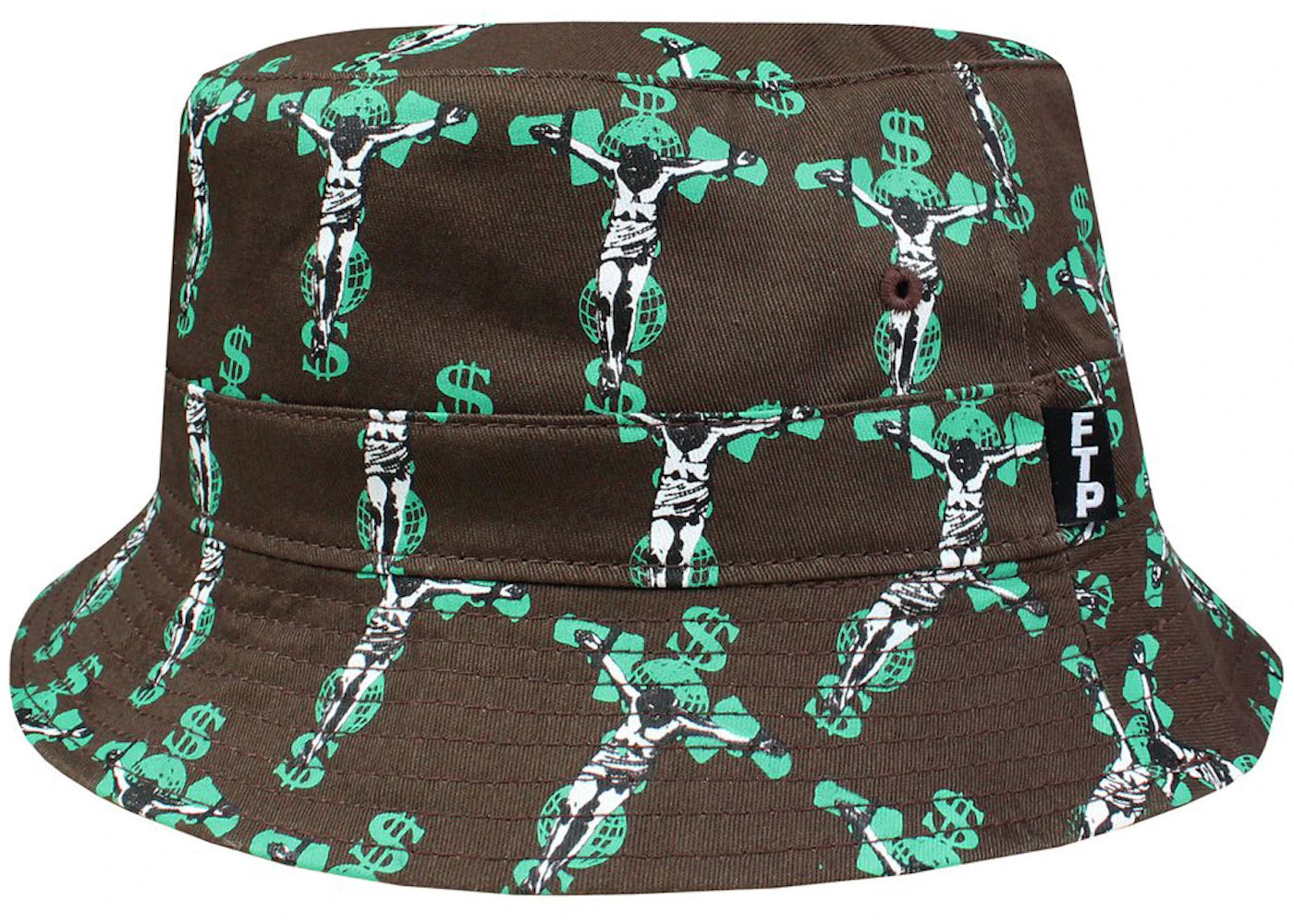 FTP Crucifix Bucket Hat Brown