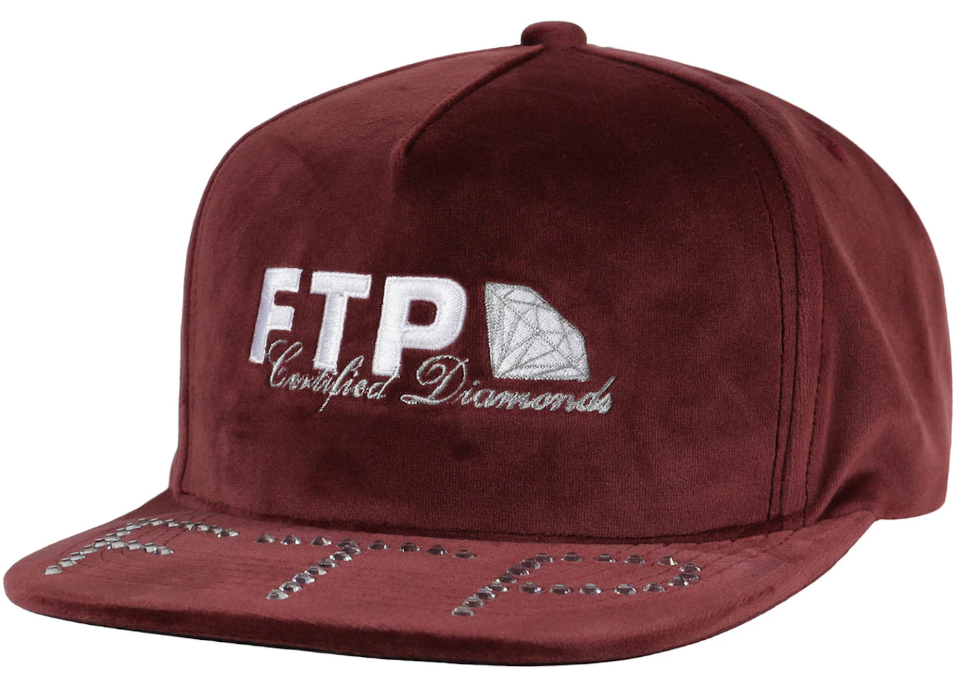 FTP Diamond Dealer 5 Panel Hat Maroon