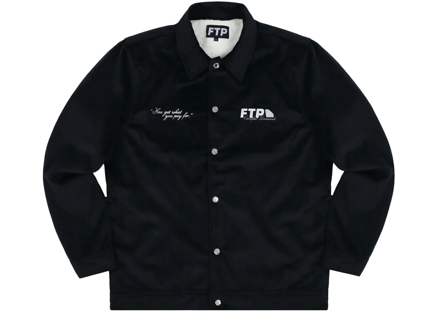 FTP Diamond Dealer Coaches Jacket Black