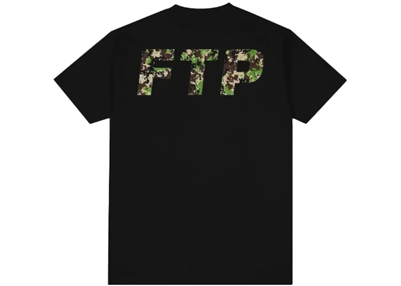 FTP Digital Camo Logo Tee Black