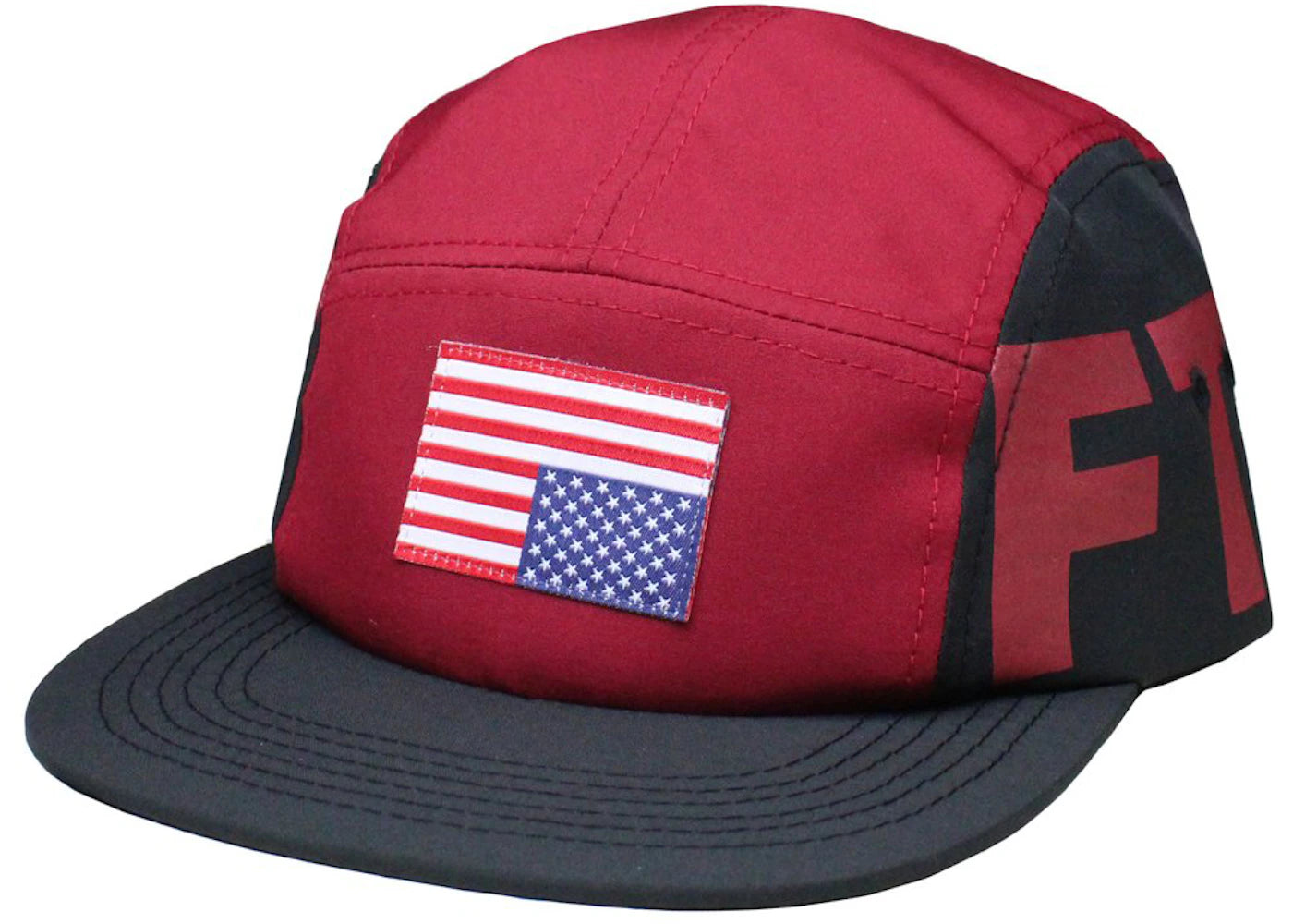 FTP Distress Camp Hat Burgundy