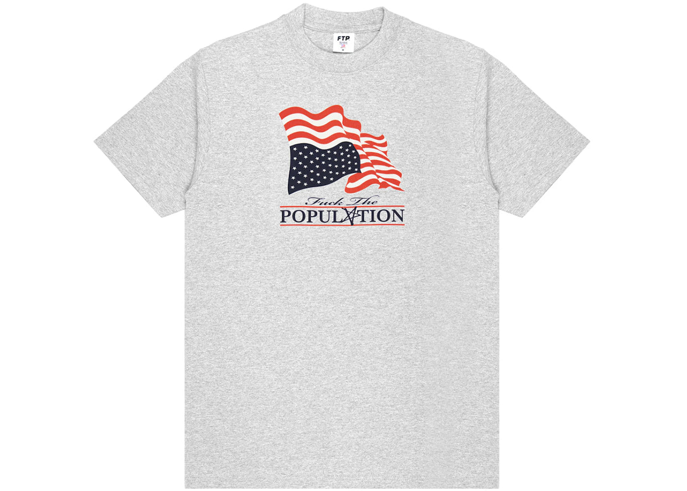 FTP Distress Flag Tee Heather Grey