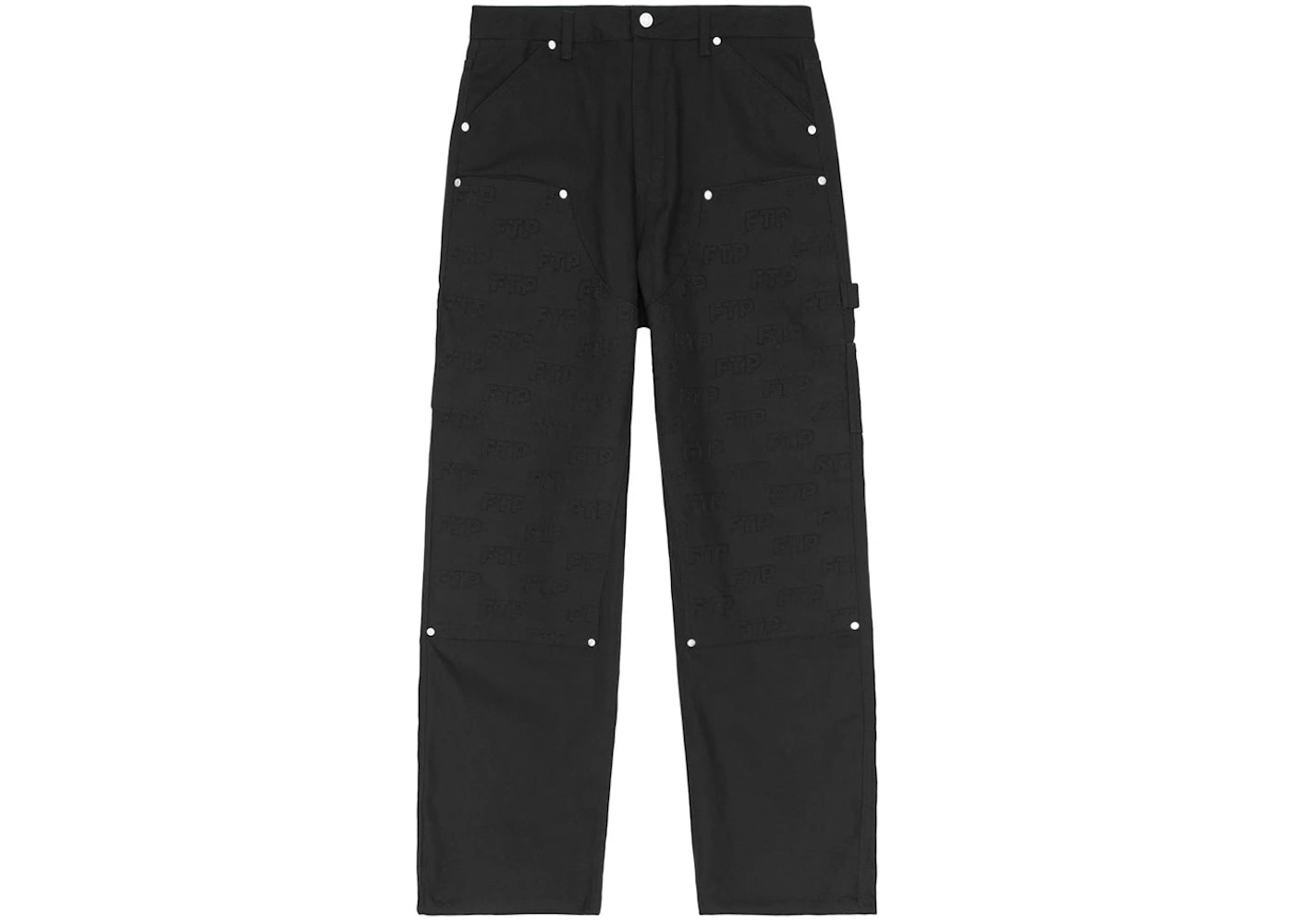 FTP Embossed Logo Work Pant Black