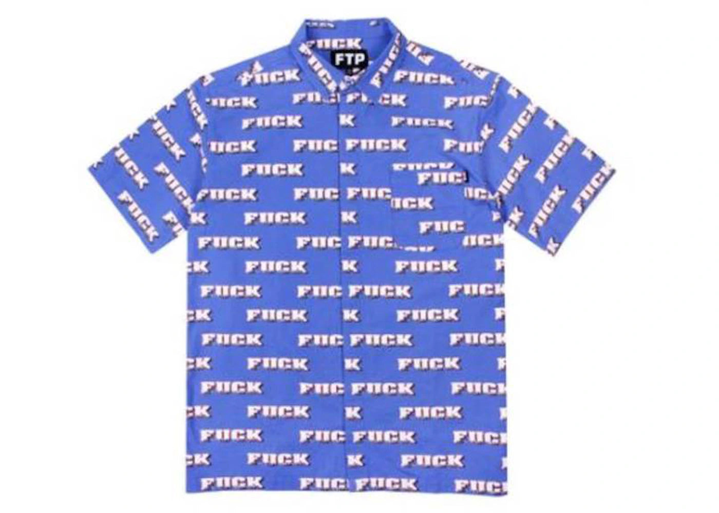 FTP F.E. Button Up Shirt Blue