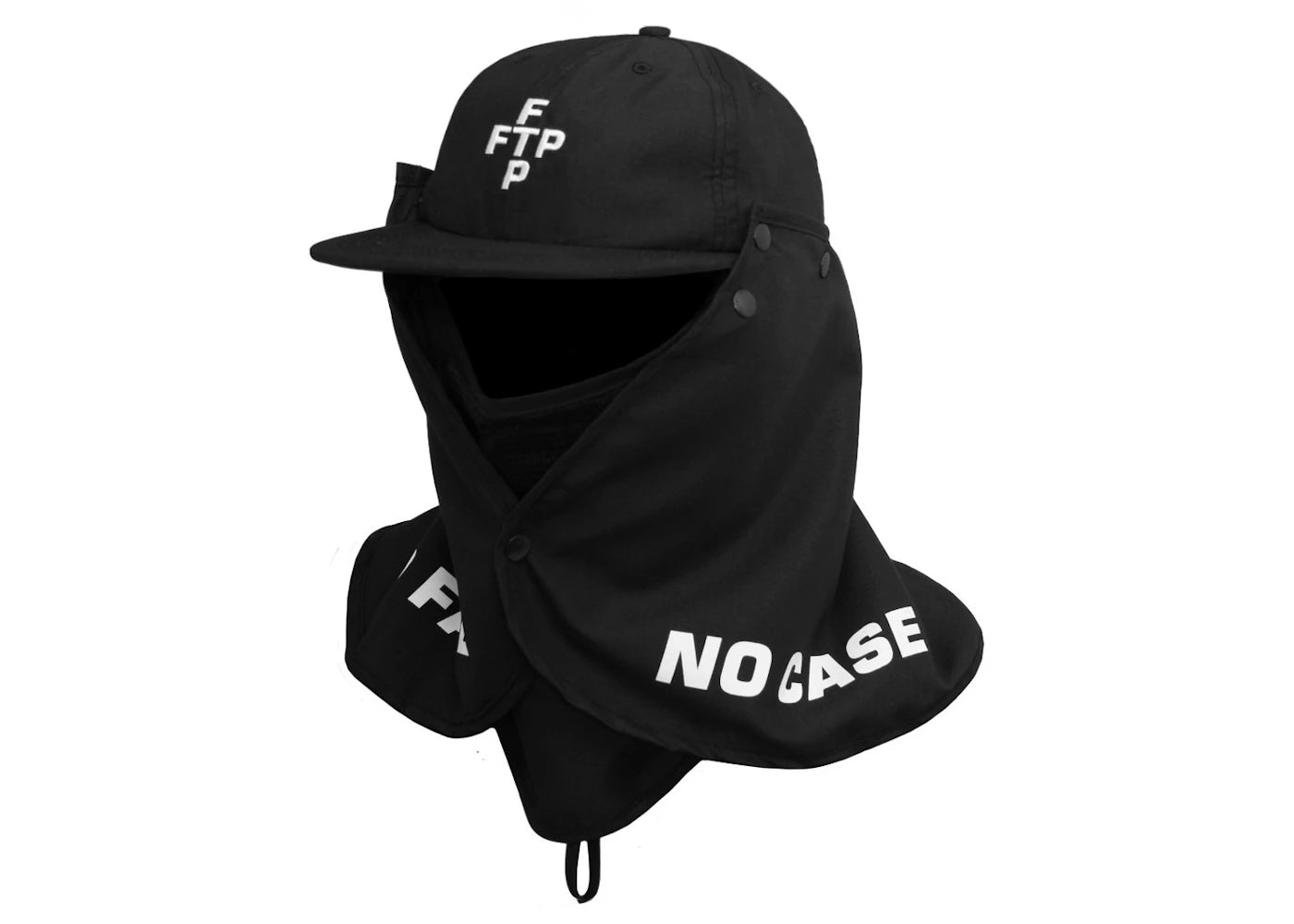 FTP Facemask Cross Logo Hat Black