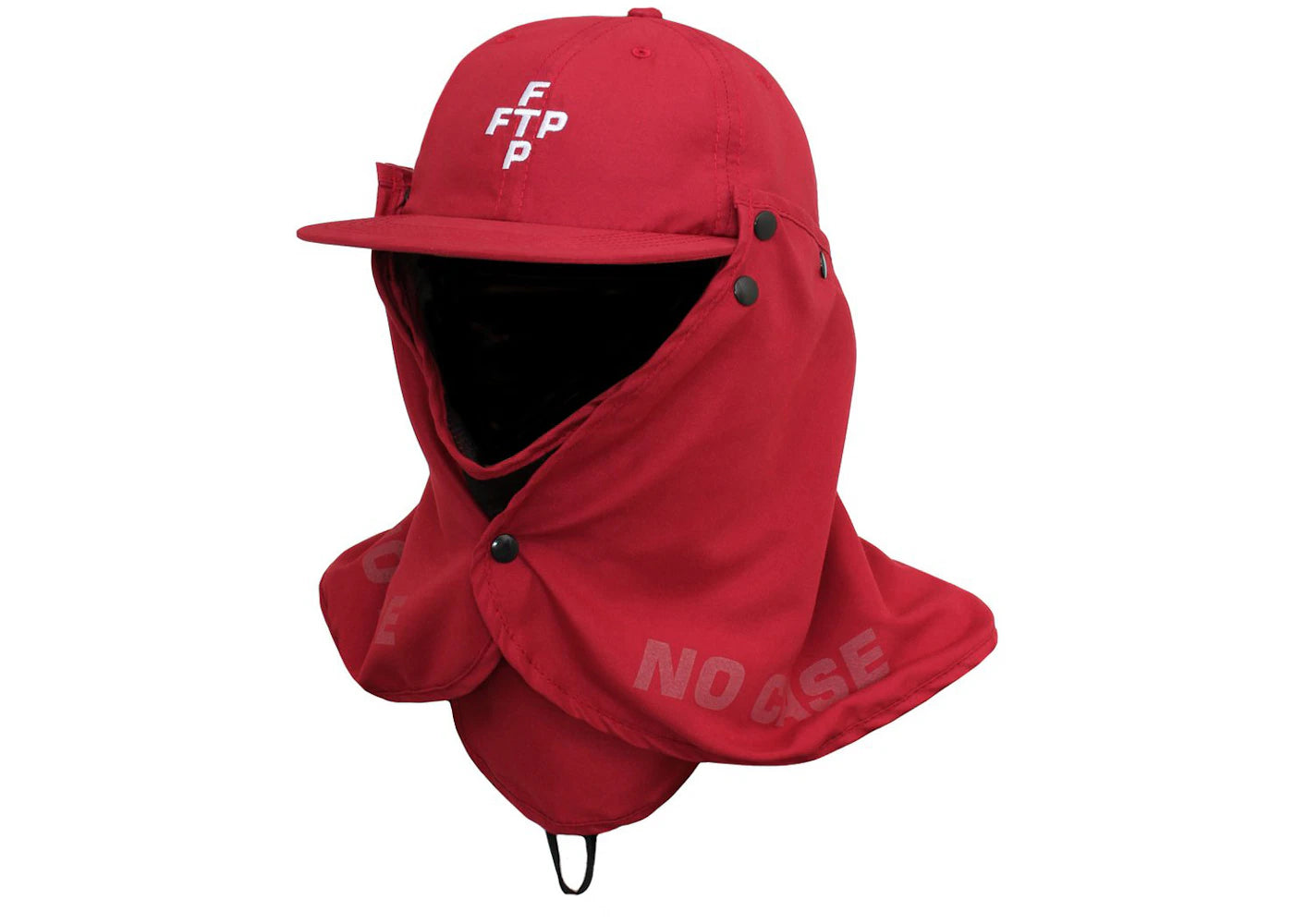 FTP Facemask Cross Logo Hat Cardinal