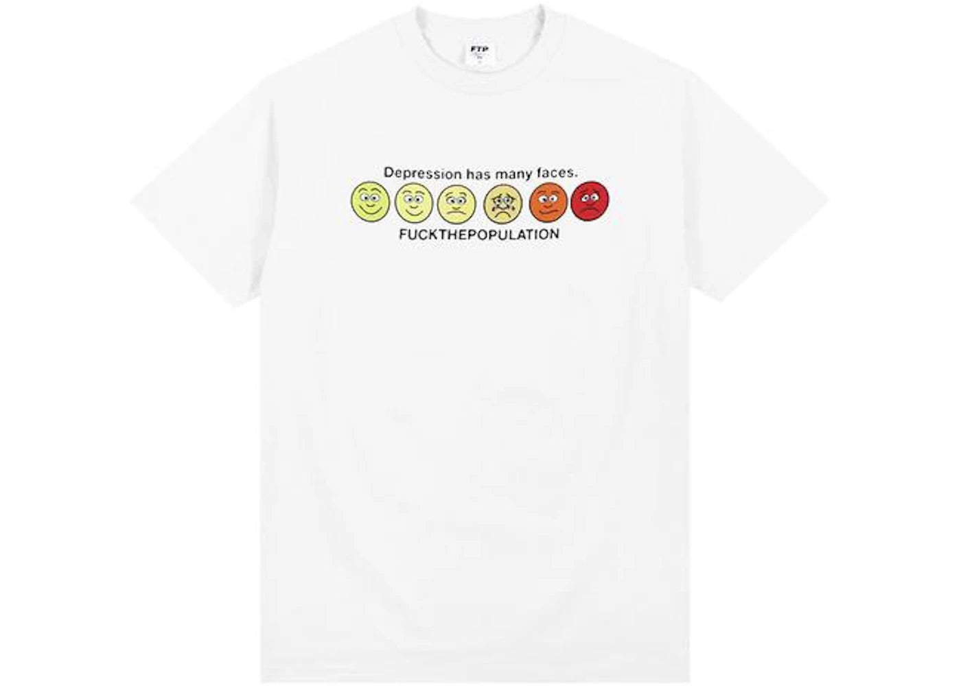 FTP Faces Tee White