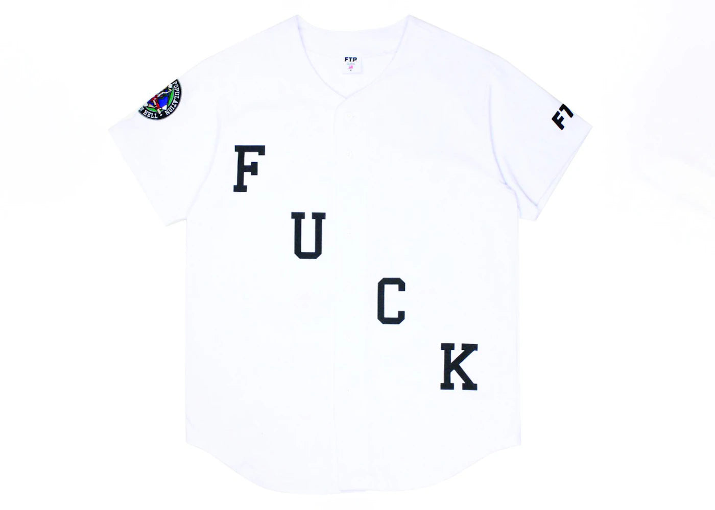 FTP Fuck Baseball Jersey White