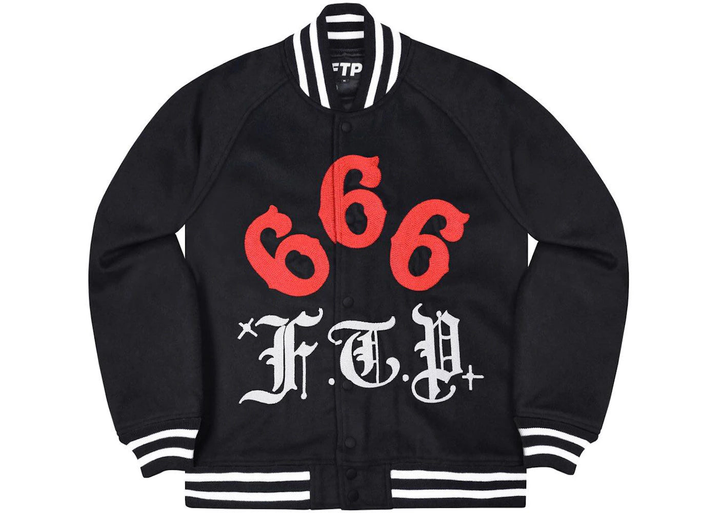 FTP Gino Varsity Jacket Black