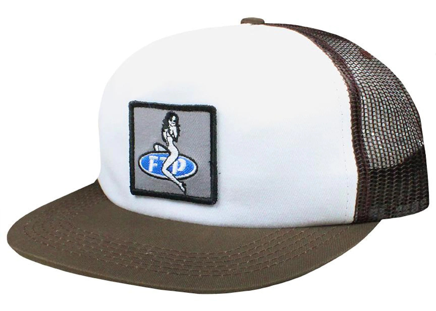 FTP Girl Mesh Trucker Hat Brown