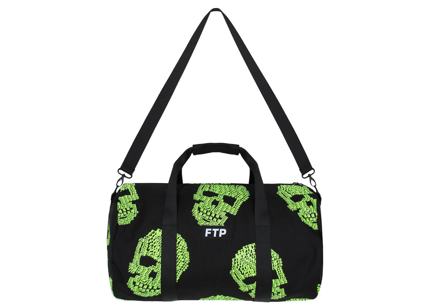 FTP Glow in the Dark Skull Duffle Bag Black