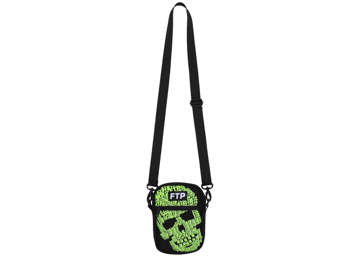 FTP Glow in the Dark Skull Side Bag Black