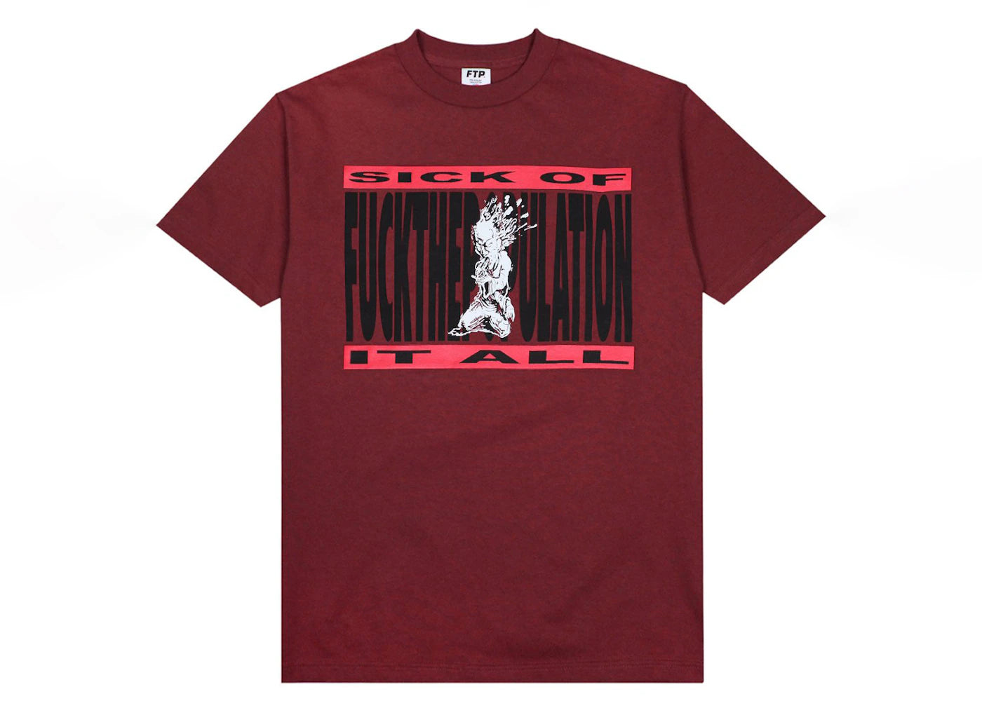FTP Headshot Tee Burgundy
