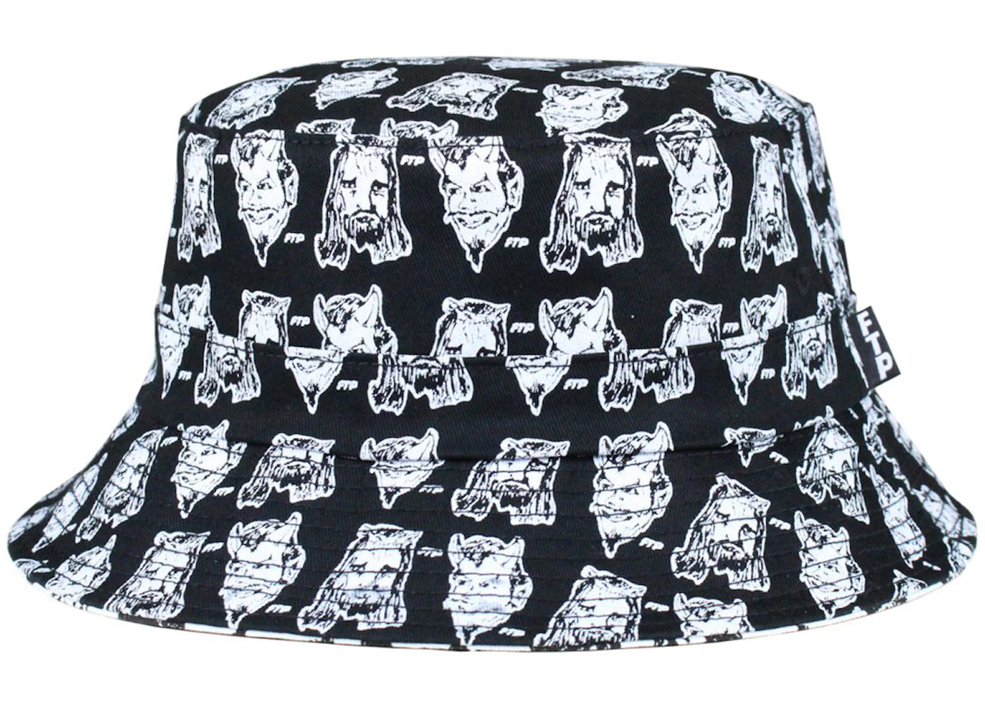FTP Heaven or Hell Reversible Bucket Hat Black/White