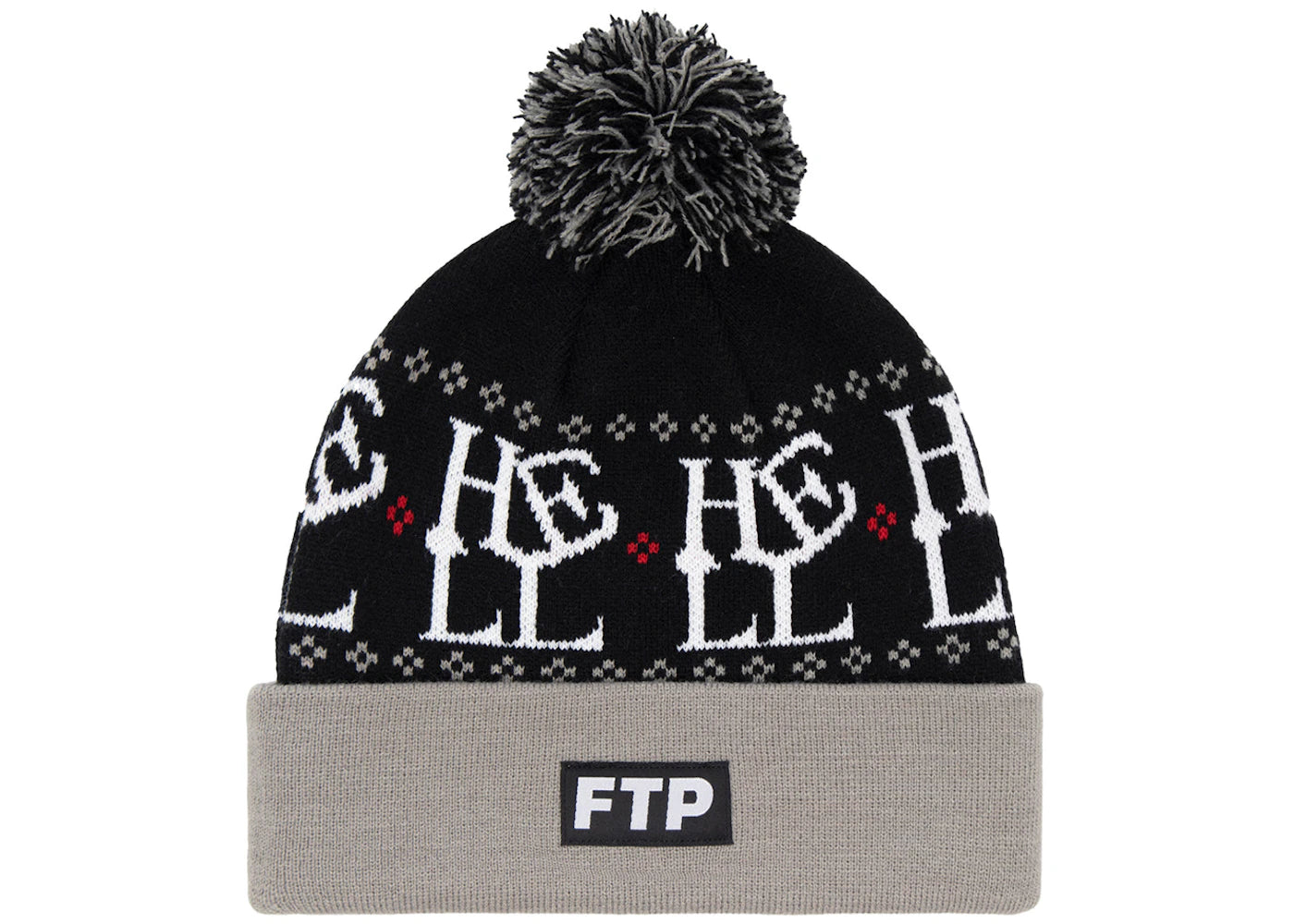 FTP Hell Pom Beanie Black