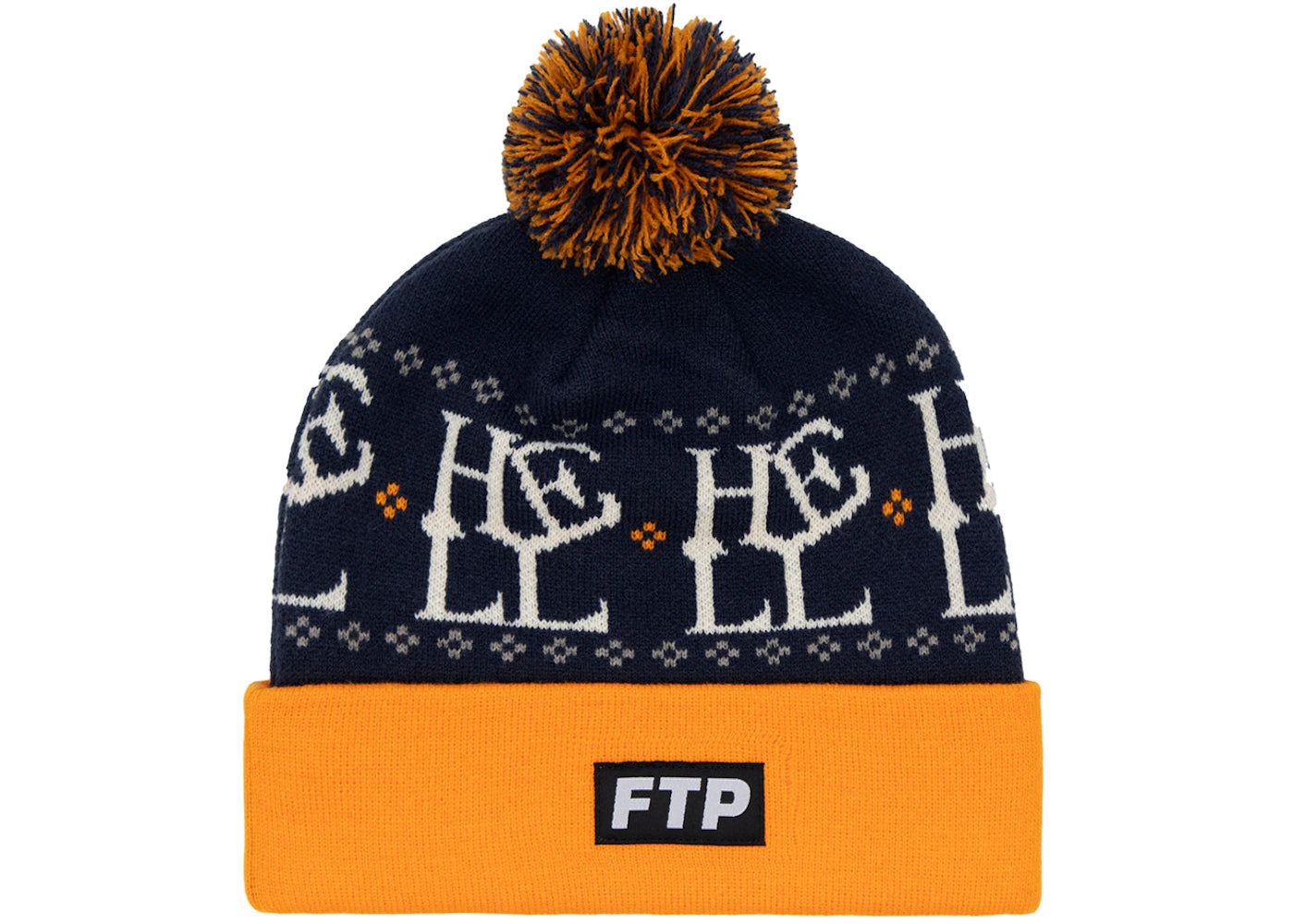 FTP Hell Pom Beanie Navy