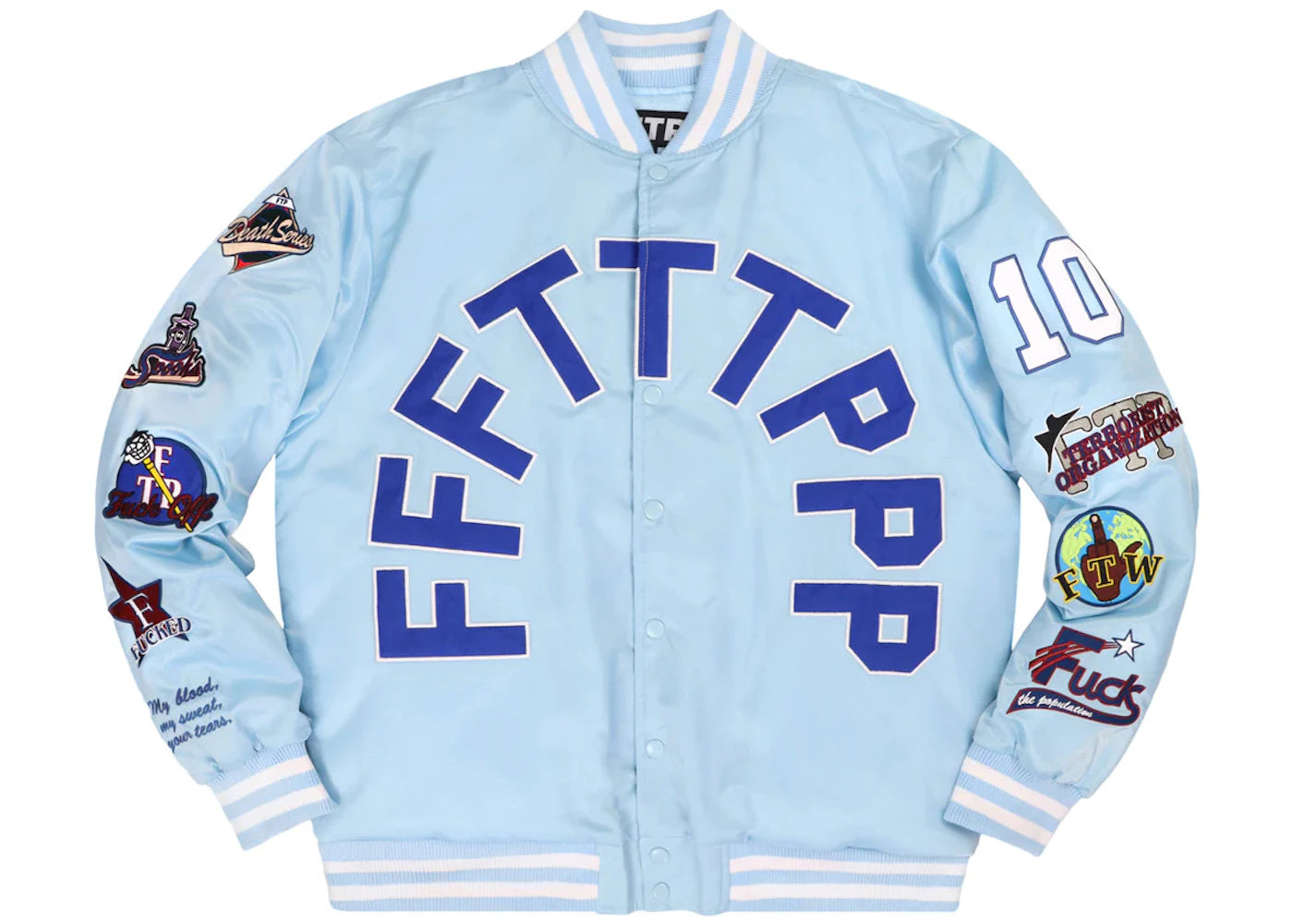 FTP League Varsity Jacket Light Blue