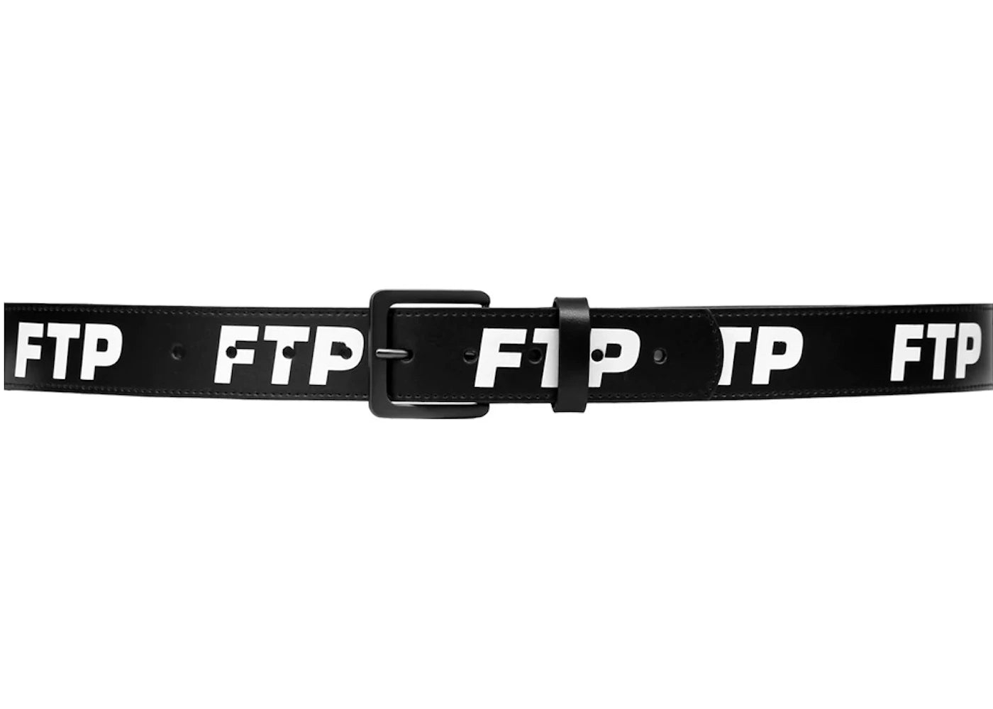 FTP Leather Logo Belt Black