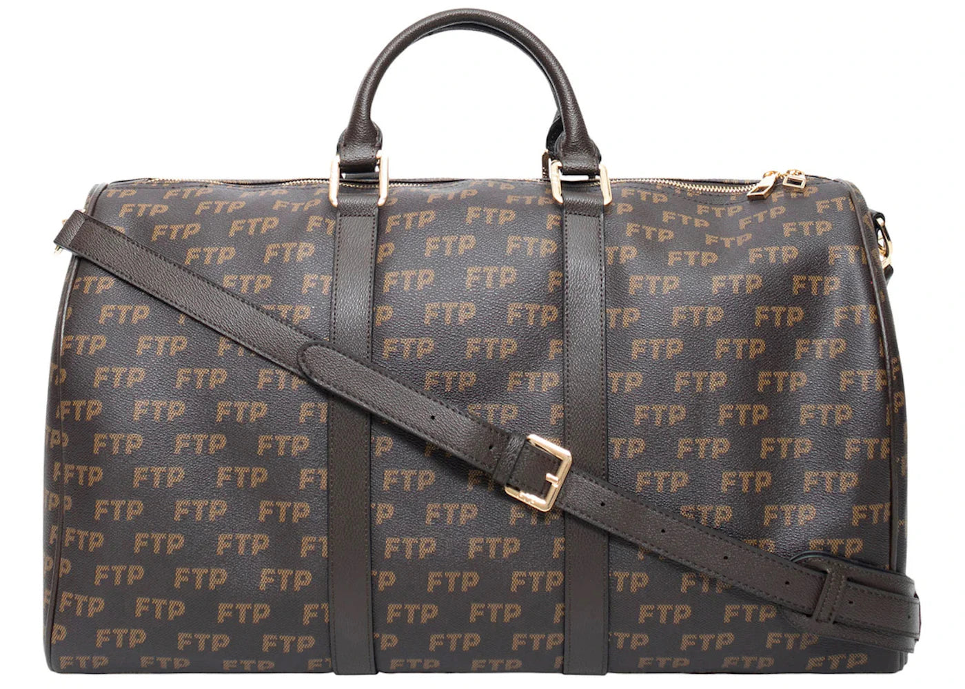 FTP Logo Repete Duffle Bag Brown