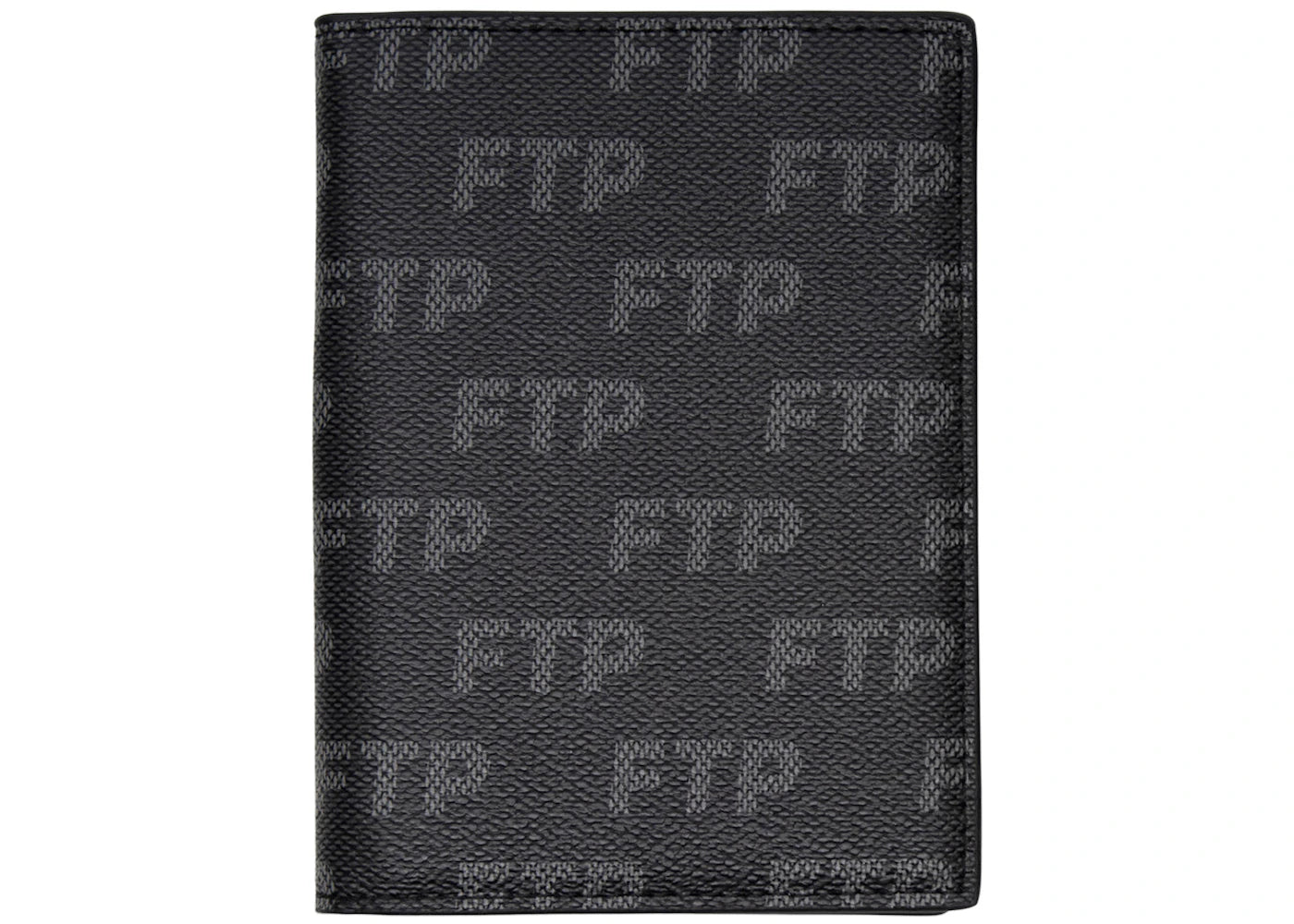 FTP Logo Repete Passport Holder Black