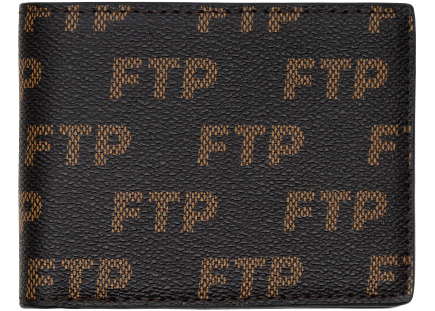 FTP Logo Repete Wallet Brown