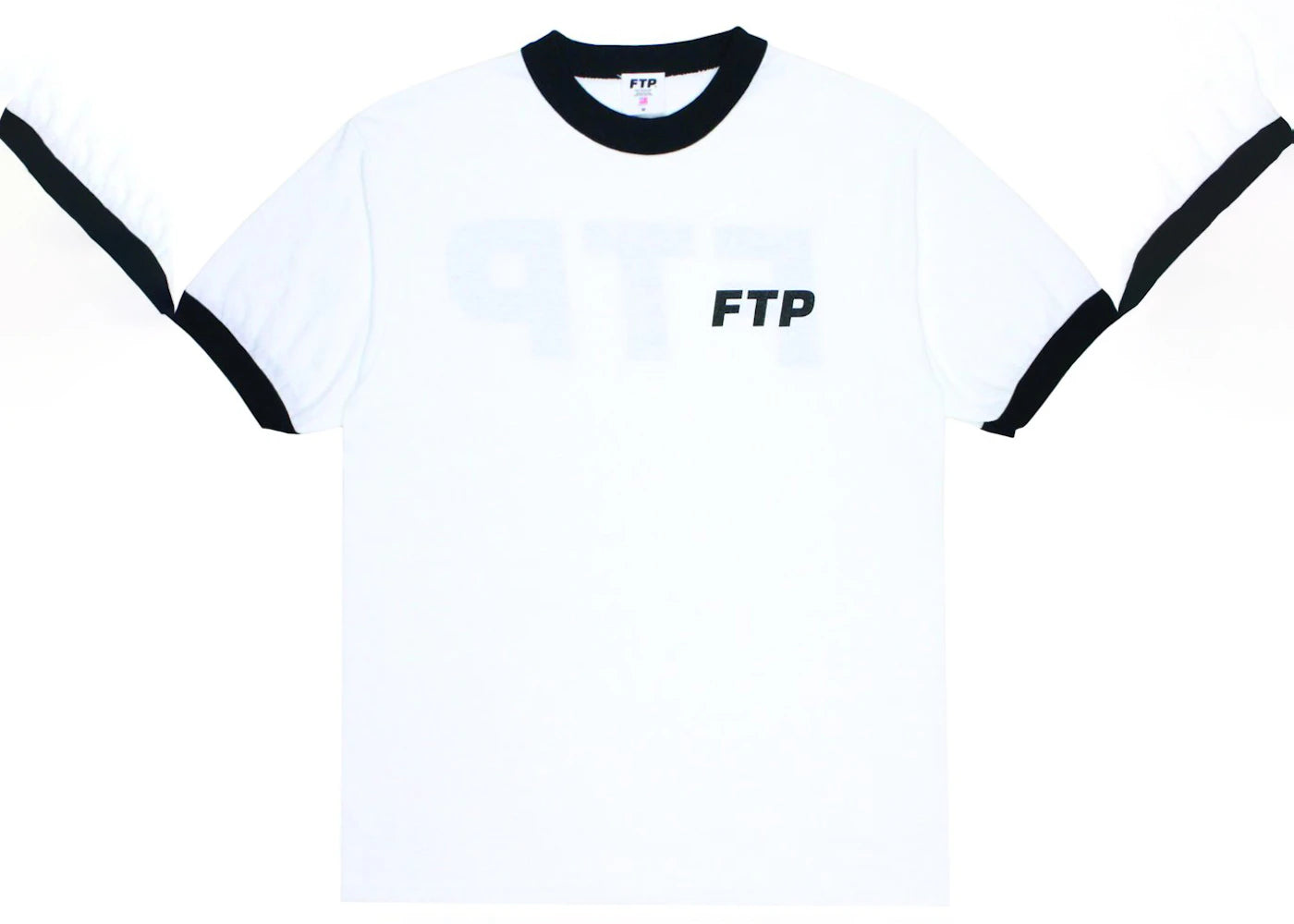 FTP Logo Ringer Tee Black