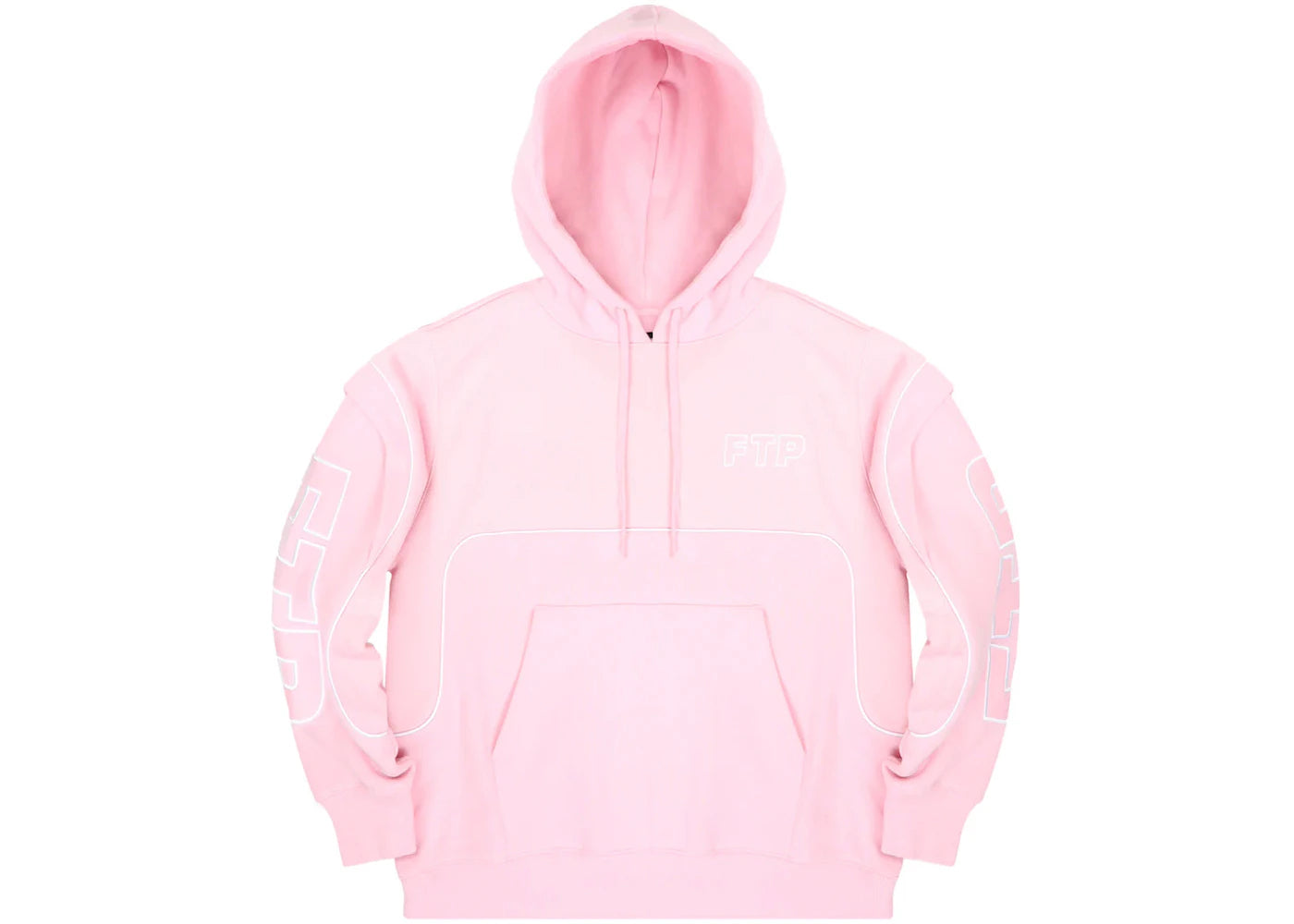 FTP Mesh Piping Logo Pullover Pink