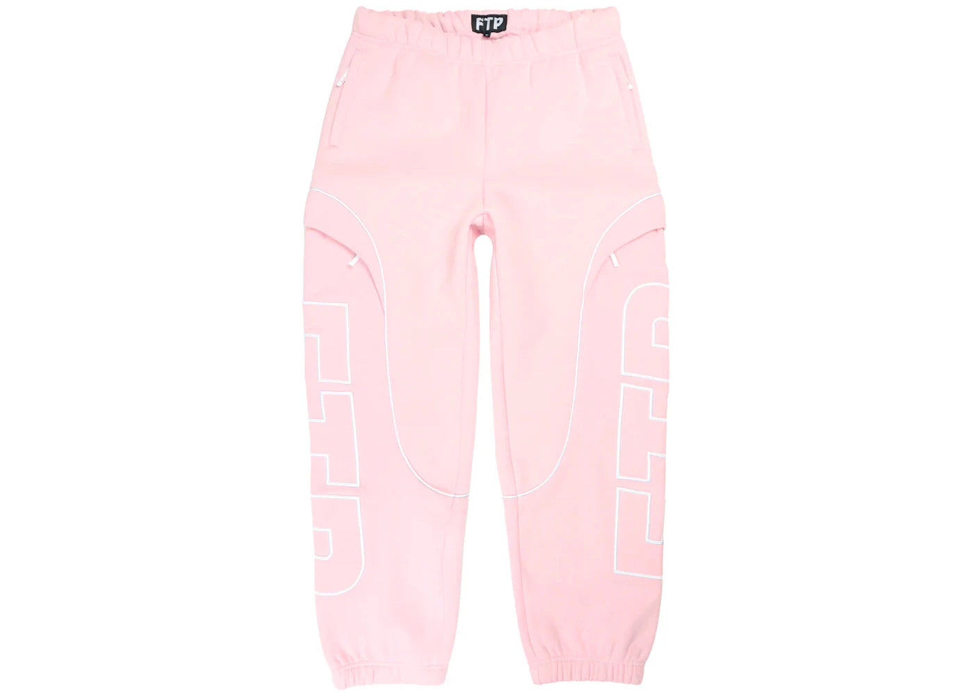 FTP Mesh Piping Logo Sweatpant Pink