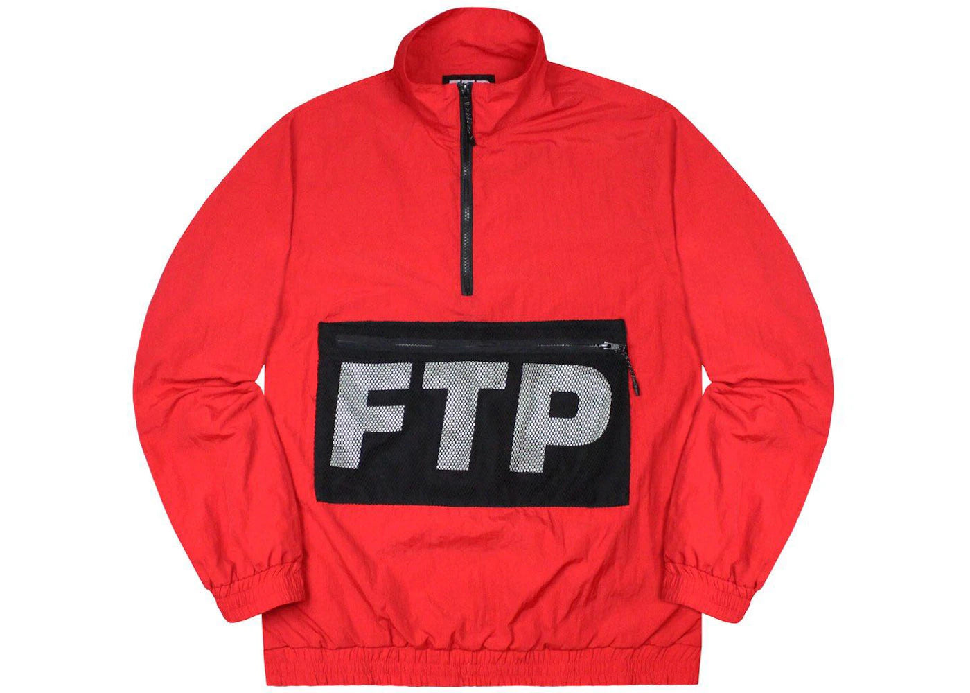 FTP Mesh Pocket Half Zip Red